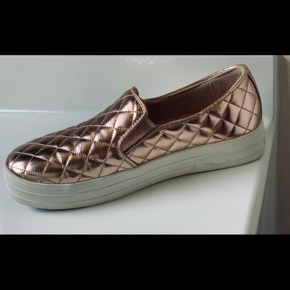 Rose Gold Slip on Skechers